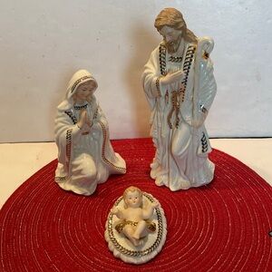 Vintage Porcelain Nativity Set